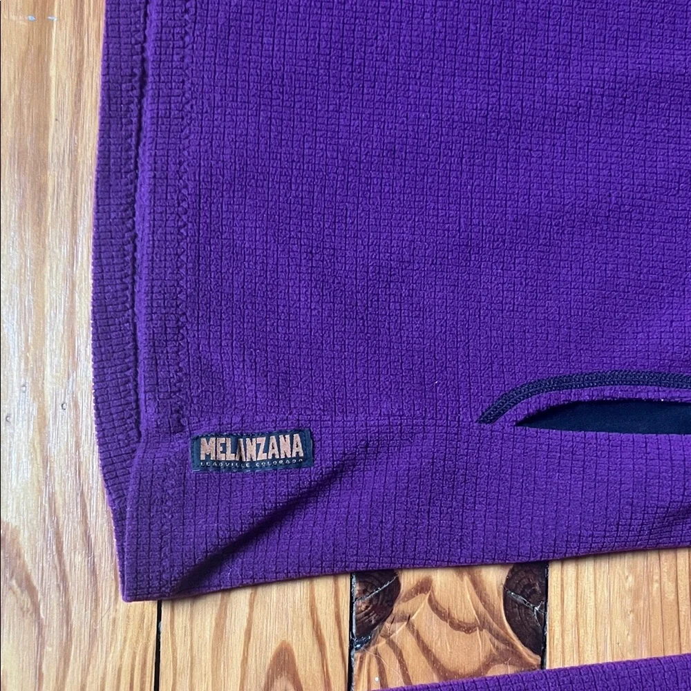 Melanzana Deep Purple Micro grid Women’s Hoodie - Picture 4 of 4
